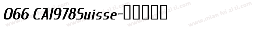 066 CAI978Suisse字体转换